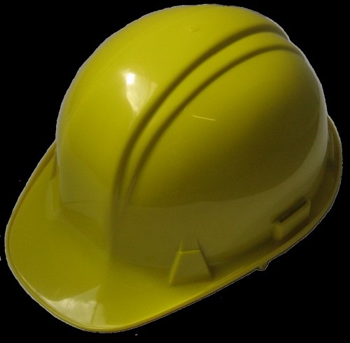 Yellow safety hat [transparent]